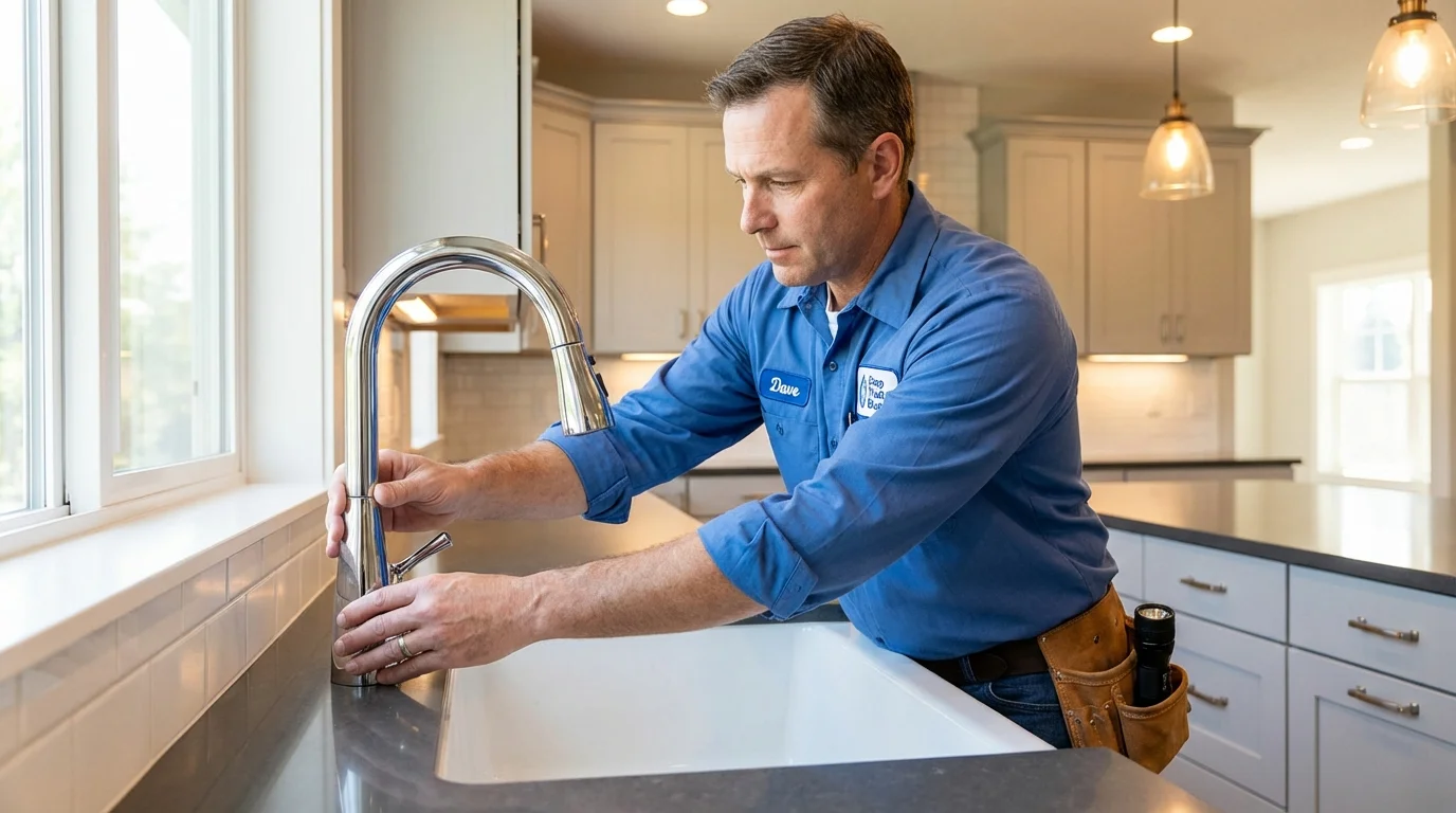 Kitchen faucet installation by Johns Plumbing LLC in Lorenzo