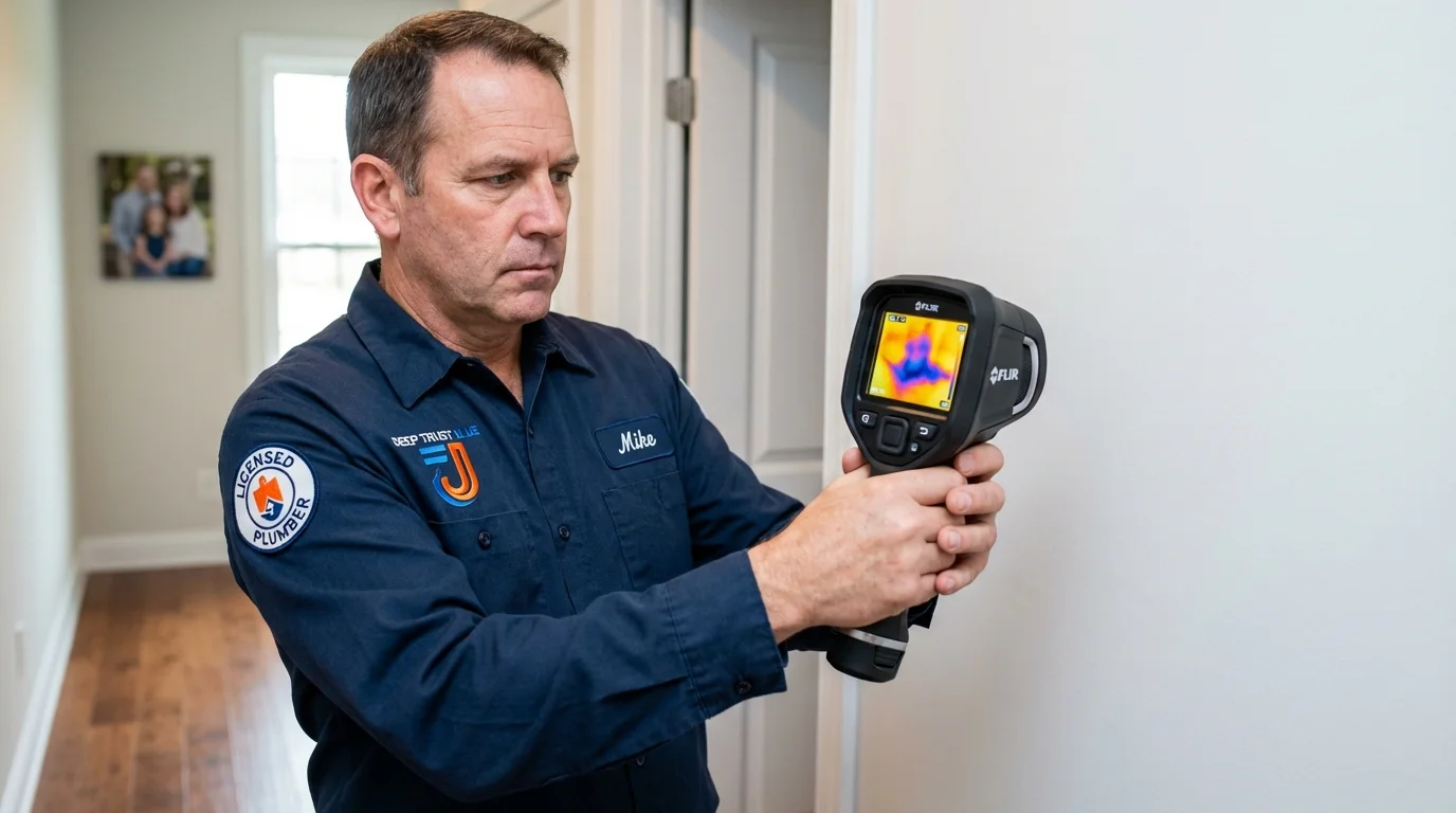 Thermal imaging leak detection by Johns Plumbing LLC in Lorenzo